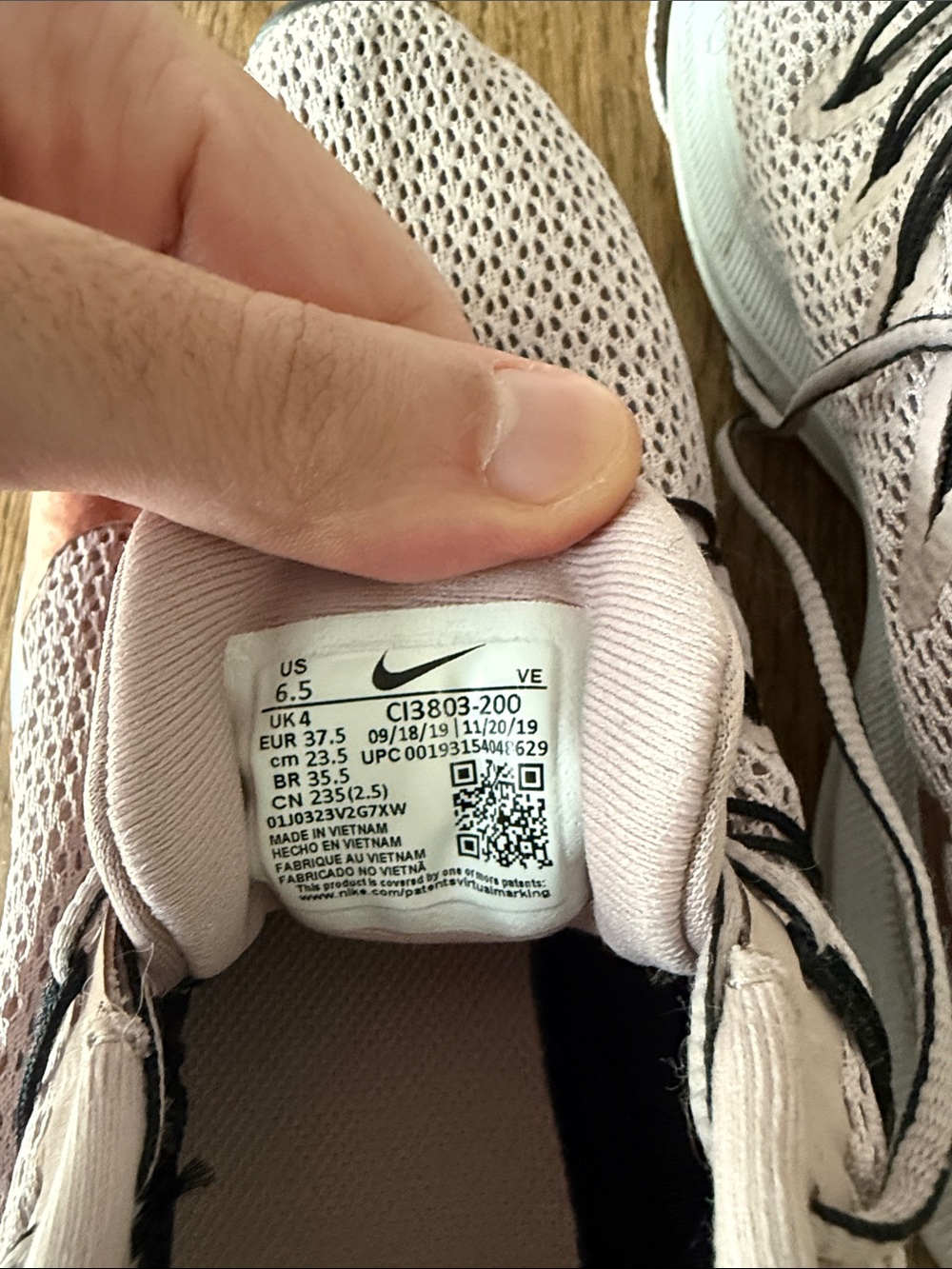 Nike Women’s Athletic Shoes - Blush/Rose Gold - Picture 2 of 3